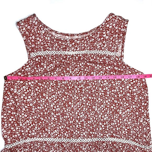 Anthropologie Maeve Quinn Floral Lace Crossover Back Peplum Top Size Small - Picture 11 of 14